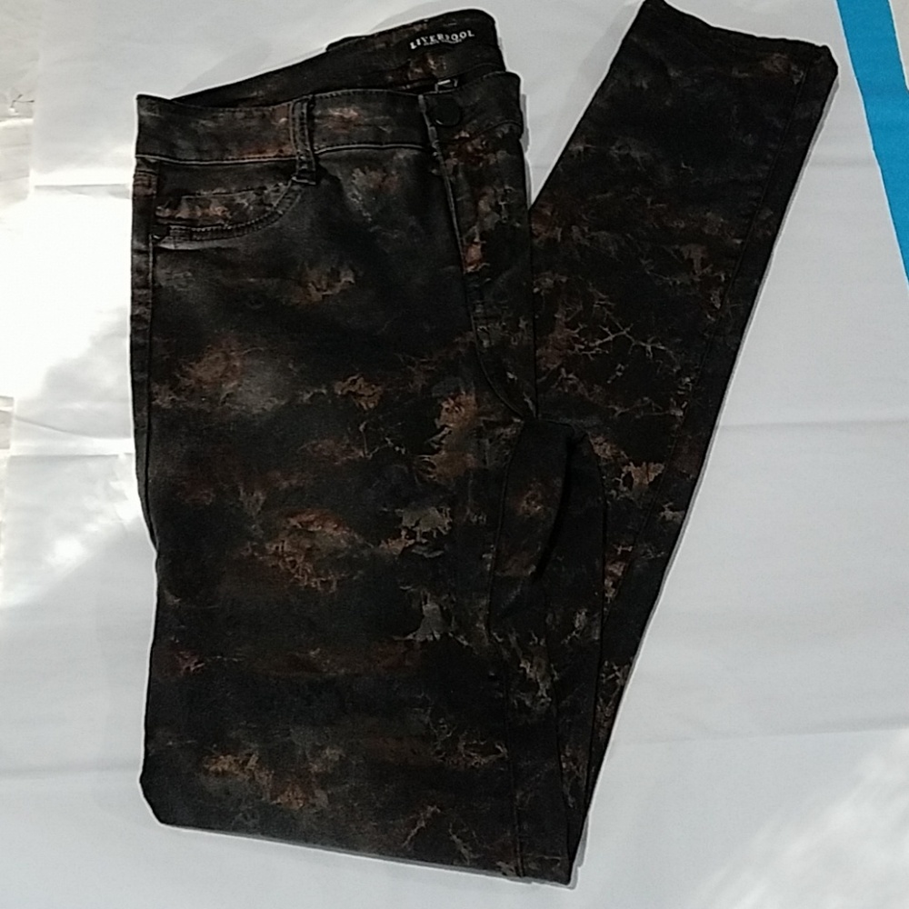 Liverpool Black print skinny Jeans